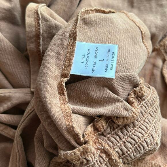 Vestique Dress Austin Rust Size Large Flowy Ruffle Boho Cottage Scoop Neck NWT - Picture 6 of 6